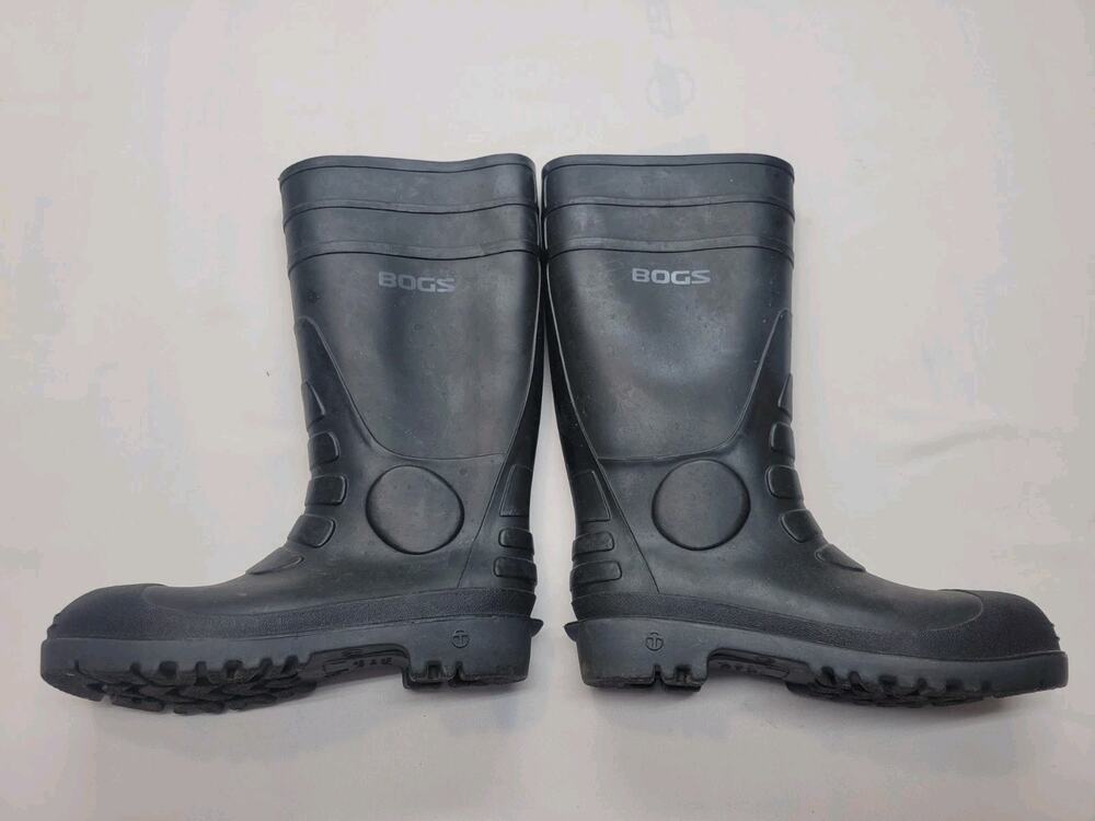 BOGS Men’s Classic Mid Waterproof Boots Black, Size 7